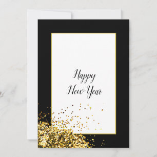 Elegant Modern Gelukkig Nieuwjaar Feestdagenkaart