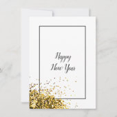 Elegant Modern Gelukkig Nieuwjaar   Feestdagenkaart (Voorkant)