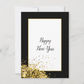 Elegant Modern Gelukkig Nieuwjaar   Feestdagenkaart (Voorkant)