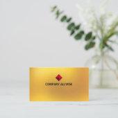 Elegant modern gemerk Gold Metallic look Visitekaartje (Staand voorkant)