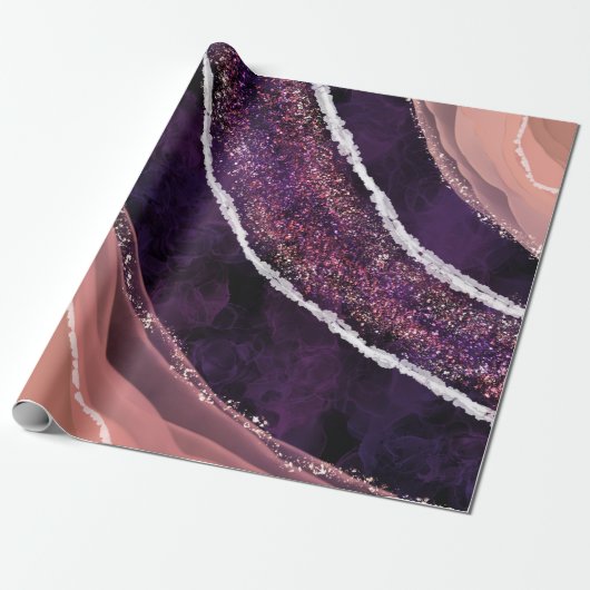 Elegant Modern Gemstone Cadeaupapier (Uitgerold)