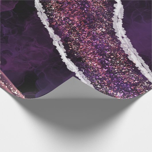 Elegant Modern Gemstone Cadeaupapier (Hoek)