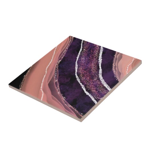 Elegant Modern Gemstone Tegeltje (Zijkant)