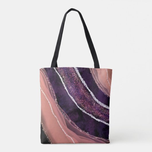 Elegant Modern Gemstone Tote Bag (Achterkant)