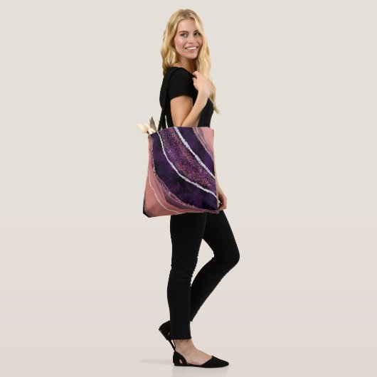 Elegant Modern Gemstone Tote Bag (Op model)
