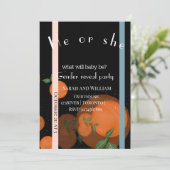 Elegant modern gender onthult uitnodiging (Staand voorkant)