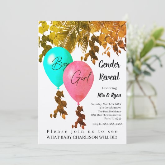 Elegant Modern Gender Rebability Kaart (Staand voorkant)