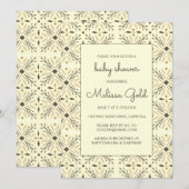 Elegant Modern Genderneutraal CUSTOM BABY SHOWER Kaart (Voorkant / Achterkant)