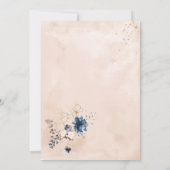 Elegant modern Geometric Round Gold Lijst Kaart (Achterkant)