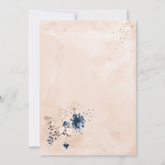 Elegant modern Geometric Round Gold Lijst Kaart (Achterkant)