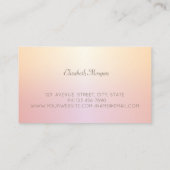 Elegant Modern Geometric, Zittig Visitekaartje (Achterkant)