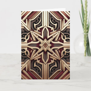 Elegant Modern Geometrisch Sterpatroon Kaart
