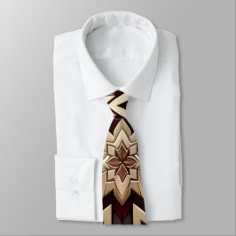 Elegant Modern Geometrisch Sterpatroon Stropdas