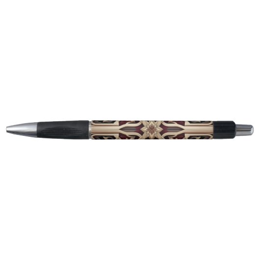 Elegant modern geometrisch stervormig patroon pen (Voorkant)
