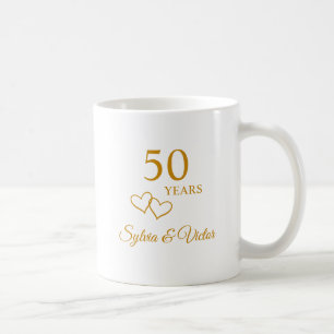 Elegant Modern Gepersonaliseerd Cadeau 50-jarig Ju Koffiemok