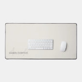 Elegant modern gepersonaliseerd met naam monogram bureaumat (Keyboard & Muis)