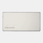Elegant modern gepersonaliseerd met naam monogram bureaumat (Voorkant)