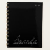 Elegant modern gepersonaliseerd met naam monogram planner (Voorkant)