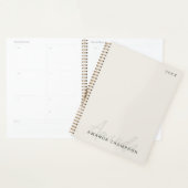 Elegant modern gepersonaliseerd met naam monogram planner (Display)
