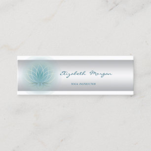 Elegant modern gesofisticeerd wit, Lotus Mini Visitekaartje