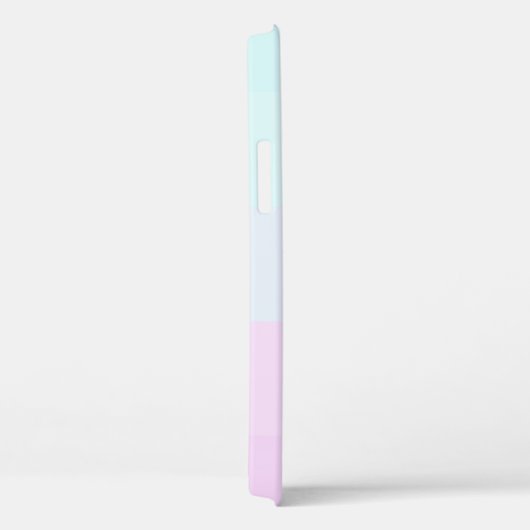 Elegant modern gestreept, blauw glitter-schijven Case-Mate iPhone case (Achterkant / Rechts)