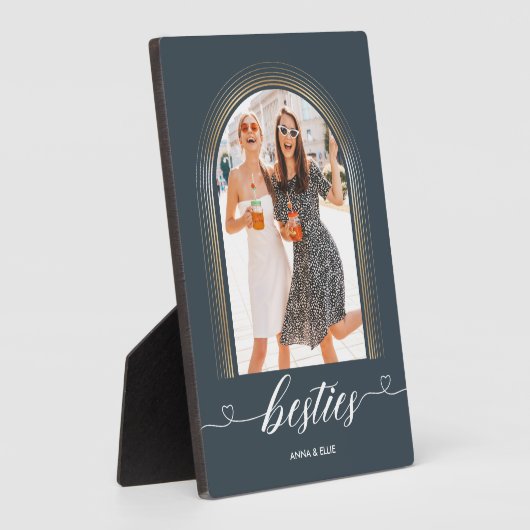 Elegant Modern Gift for Bestie BFF Photo Keepomwil Fotoplaat (Zijkant)