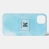 Elegant Modern Gift Luxe Blauwe Wolk Case-Mate iPhone Case (Achterkant (horizontaal))