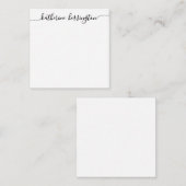 Elegant Modern Girly Swash Script Name Calligraphy Notitiekaartje (Voorkant / Achterkant)