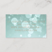 Elegant Modern Glamorouse, Faux Gold, Bokeh Visitekaartje (Achterkant)