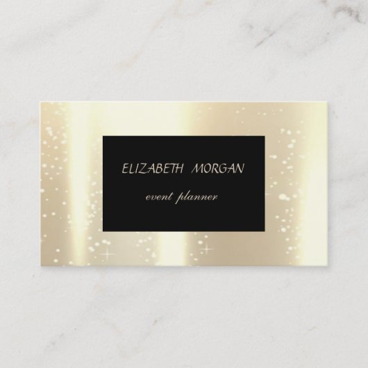 Elegant modern glamorouse, Faux Gold, zwart Visitekaartje