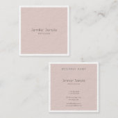 Elegant Modern Glamour Design Luxe Sjabloon Vierkante Visitekaartje (Voorkant / Achterkant)