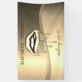 Elegant modern Glamoureus Metallic Driving Lips Spandoek (Verticaal)