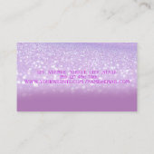 Elegant Modern, Glitter Bokeh Ombre Lips Visitekaartje (Achterkant)