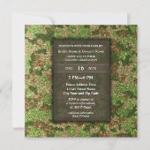 Elegant Modern Glitter Camouflage Military Wedding Kaart (Voorkant)