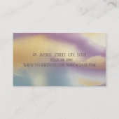 Elegant modern glitter, Gold Stripe Colorful Visitekaartje (Achterkant)