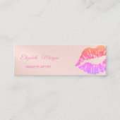 Elegant Modern, Glitter Lips Mini Visitekaartje (Voorkant)