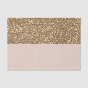 Elegant modern Glitter Roos Gold Blush Glam Party Tissuepapier
