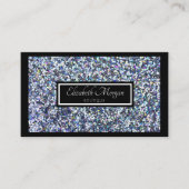 Elegant modern glitter, Sparkles, Lijst Visitekaartje (Voorkant)