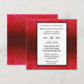 Elegant Modern Glitter Verloving Wedding Party Kaart (Voorkant / Achterkant)