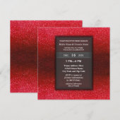 Elegant Modern Glitter Verloving Wedding Party Kaart (Voorkant / Achterkant)