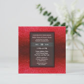 Elegant Modern Glitter Verloving Wedding Party Kaart (Staand voorkant)