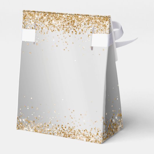 Elegant Modern Glitter Vrijgezellenfeest Bedankdoosjes (Achterkant)