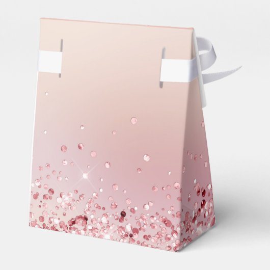 Elegant Modern Glitter Vrijgezellenfeest Geschenks Bedankdoosjes (Achterkant)