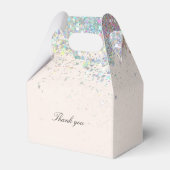 Elegant Modern Glitter Vrijgezellenfeest Geschenks Bedankdoosjes (Achterkant)