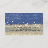 Elegant Modern Glittery Bokeh, Faux Lashes Visitekaartje (Achterkant)