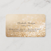 Elegant Modern Glittery Bokeh Loyalty-kaart Klantenkaartje (Achterkant)