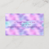 Elegant modern, glittery Lips, Makeup, Holografisc Visitekaartje (Achterkant)