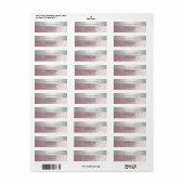 Elegant modern glittery Silver stripe Etiket (Full Sheet)
