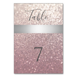 Elegant modern glittery Silver stripe Kaart