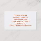 Elegant Modern Glitz Professional Visitekaartjes (Achterkant)